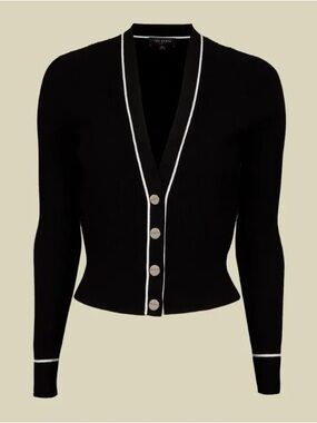 ted baker frankyy ribbed knitted cardigan sz 2